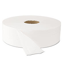 White Jumbo Roll Bath Tissue, 9" dia, 1000 ft WIN202                                            
