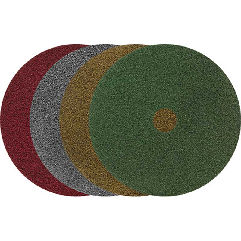 (4) 20 in. Dia. Black Diamond Grit Floor Pad Starter Pack UnoClean