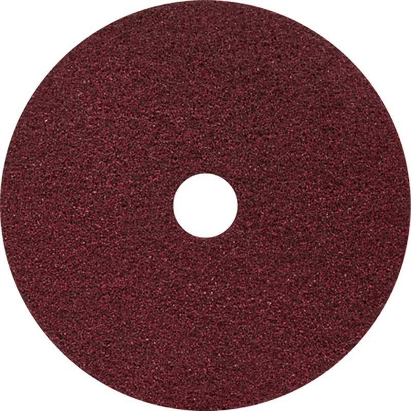 (2) 15 in. Dia. Black Diamond 400 Grit Heavy Duty Floor Pad Red UnoClean