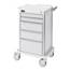 Wheeled 5-Drawer Storage Cart with 5 in. Casters Aluminum CT203-0000 - White CT203-0000