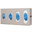 Glove Box Dispenser Quad Visual Size Indicators ABS Plastic GL045-0212 - Beige GL045-0212