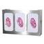 Glove Dispenser Triple with Dividers Stainless Steel GS-123 GS-123