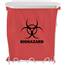 Biohazard Bag Holder Coated-Wire and ABS plastic with Lid 3 Gallon MW-003 - White MW-003