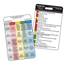 Quick Reference Card Vertical PVC Plastic 25-Cards RG-008 RG-008