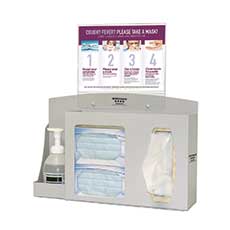 Cover Your Cough Compliance Kit Powder-Coated Steel BD202-0012 - Beige BD202-0012