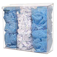 Bulk Dispenser Triple Tall 3-Compartment Plastic with Lid BK213-0111 - Clear BK213-0111