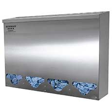 Bulk Dispenser Tall Quad Bin 4-Compartment Stainless Steel with Lid BK314-0300 BK314-0300