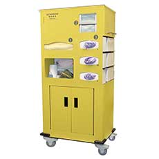 PPE Cart II Mobile Protection System Aluminum CT030-0000 - Yellow CT030-0000