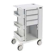Rolling Storage Cart with 5 in. Casters Aluminum CT200-0000 - White CT200-0000