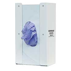 Glove Box Dispenser Single Cabinet Mount Powder-Coated Steel GB-144 - White GB-144