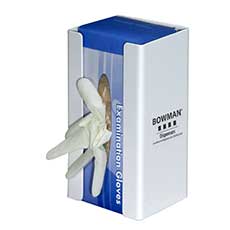 Glove Box Dispenser Single with Flexible Spring Sintra Plastic GC-018 - White GC-018