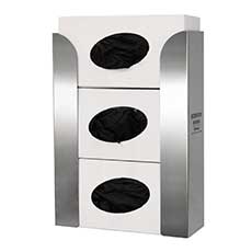 Glove Box Dispenser Triple Stainless Steel GL018-0300 GL018-0300