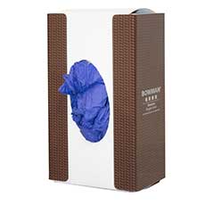 Glove Box Dispenser Single, Carbon Squares PETG Plastic GL111-P002 - Brown GL111-P002