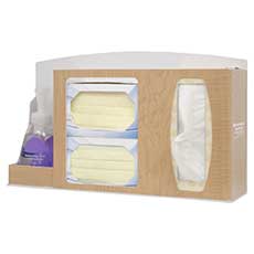 Respiratory Hygiene Station Fauxwood ABS Plastic RS001-0223 - Maple RS001-0223