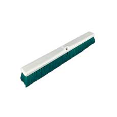 SPARTA Omni Sweep Push Broom - 18 Inch Heavy Duty Plastic Broom With Color Coded Bristles (Lime)
