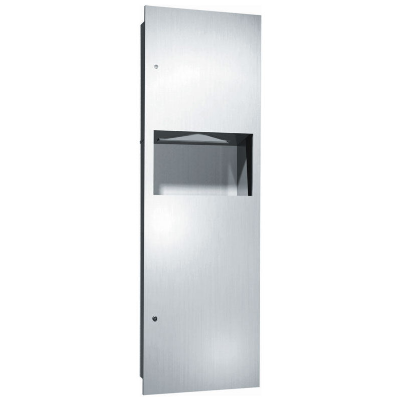 Simplicty Paper Towel Dispenser and Waste Receptacle - Recessed