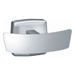 Surface Mounted Stainless Steel Double Robe Hook - Bright Finish - 1 5/8" Projection