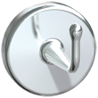 Concealed Chrome Plated Brass Heavy-Duty Robe Hook