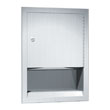 Traditional Recessed Stainless Steel C-Fold/Multi-Fold Paper Towel Dispenser - Satin Finish