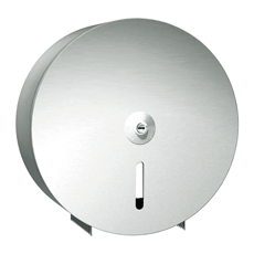American Specialties [0042] Stainless Steel Surface Mounted Single Jumbo Roll Toilet Tissue Dispenser - 10" Roll Diameter