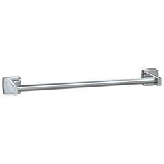 American Specialties [7355-18B] Surface Mounted Stainless Steel Towel Bar - Round Bar - Bright Finish - 18