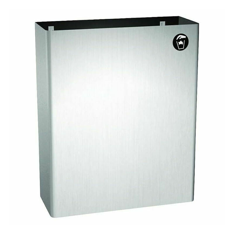 American Specialties [0828] Traditional™ Stainless Steel Wall Mount Waste Receptacle - 6.7 Gallon
