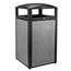 40-Gallon Outdoor Trash Container with Steel Panels ALP-471-40-SIL