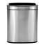 Alpine Industries 20 L / 5.3 Gal Gal Stainless Steel Slim Open Trash Can, Brushed Stainless Steel