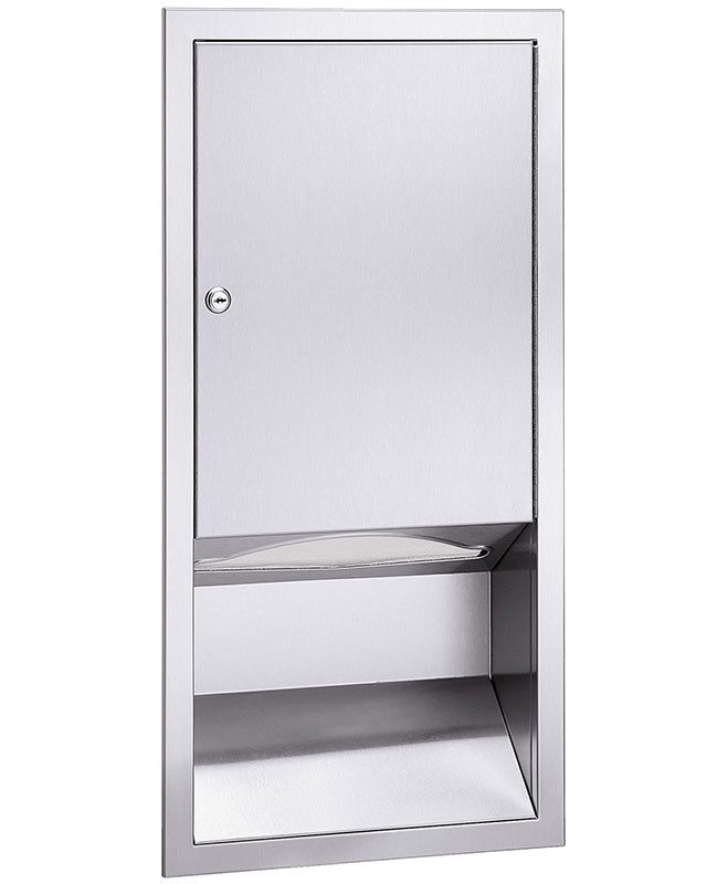 Bradley 244-10 C-Fold/Multi-Fold Semi-Recessed Towel Dispenser
