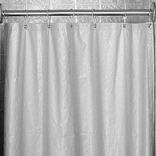White Antimicrobial Shower Curtain