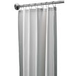 White Antimicrobial Vinyl Shower Curtain
