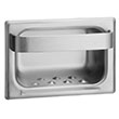 Stainless Steel Recessed Soap Dish & Towel Bar