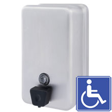 Bradley Vertically Mounted Liquid Soap Dispenser w/ ABS Plastic Valve