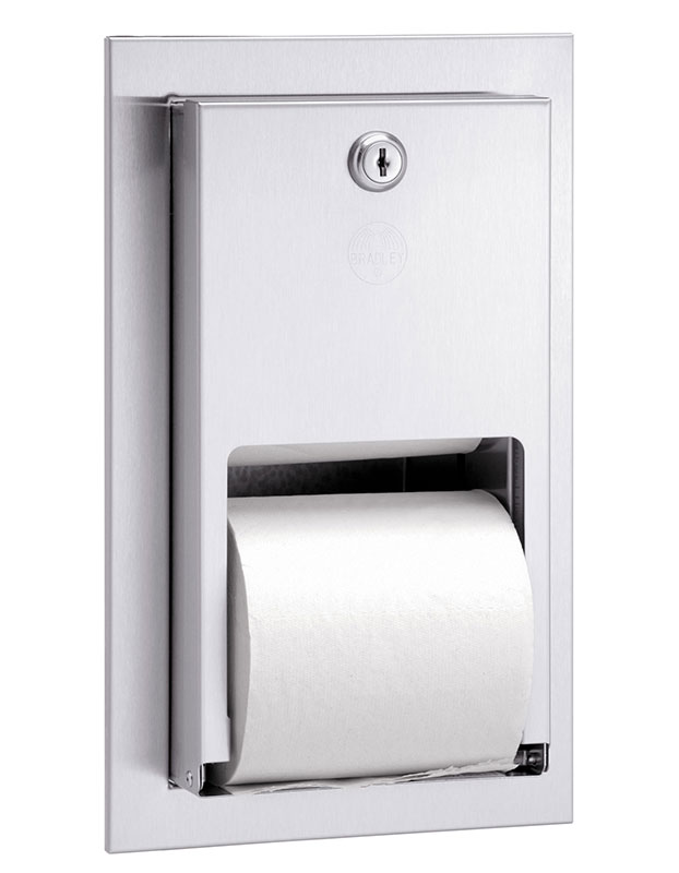 Recessed Stacking Roll Tissue Dispenser