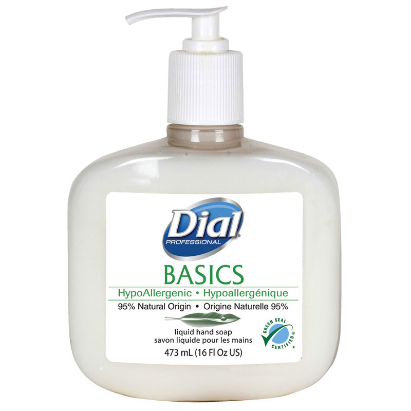 Basics Hypoallergenic Liquid Hand Soap - 16 oz. Pump Bottle