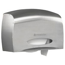 Coreless JRT Jr. Bath Tissue Dispenser, E-Z Load - Stainless Steel KCC09601                                          