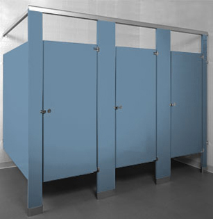 Powder Coated Toilet Partitions - UnoClean