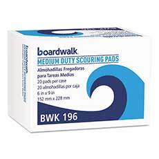 Boardwalk Medium Duty Scour Pad 6 x 9 in. 20/Carton BWK196