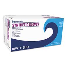 Boardwalk Powder-Free Synthetic Vinyl Gloves Large 4 Mil 1,000/Carton BWK315LCT