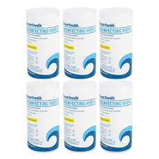 Boardwalk Disinfecting Wipes 7 x 8 in. Lemon Scent 75/Canister 6 Canisters/Carton BWK455W75