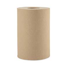 Boardwalk Hardwound Paper Towels 1-Ply 8 in. x 350 Ft. 12 Rolls/Carton BWK6252