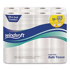 Premium Bath Tissue 2-Ply 284 Sheets/Roll 5.11 in. Roll Dia. 24 Rolls/Carton WIN24244