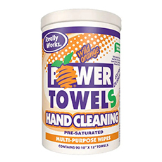 Power Towels Hand Cleaning Multi-Purpose Wipes, Dual Textured - 6-90 Count Case AC-781590FAD-00