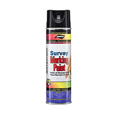 (12) Survey & Locator Inverted Tip Marking Paint 20 Oz. - Black AV-206