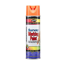 (12) Survey & Locator Inverted Tip Marking Paint 20 Oz. - Fluorescent Orange AV-222