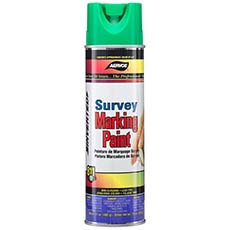 (12) Survey & Locator Inverted Tip Marking Paint 20 Oz. - Fluorescent Green AV-224