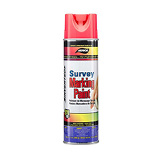 (12) Survey & Locator Inverted Tip Marking Paint 20 Oz. - Fluorescent Pink AV-229