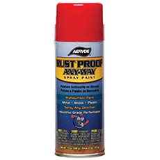 Aervoe 301 Rust Proof Any-Way Spray Paint Safety Red - (12) 16 Oz. Aerosol AV-301