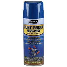 (12) Rust Proof Any-Way Spray Paint 16 Oz. - Safety Blue AV-3030