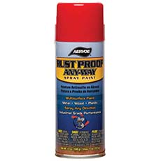 Aervoe 308 Rust Proof Any-Way Spray Paint Brite Red - (12) 16 Oz. Aerosol AV-308